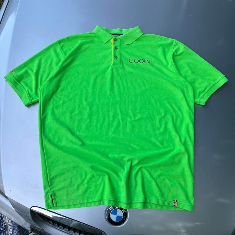 Green Coogi polo shirt with embroidered logo polo